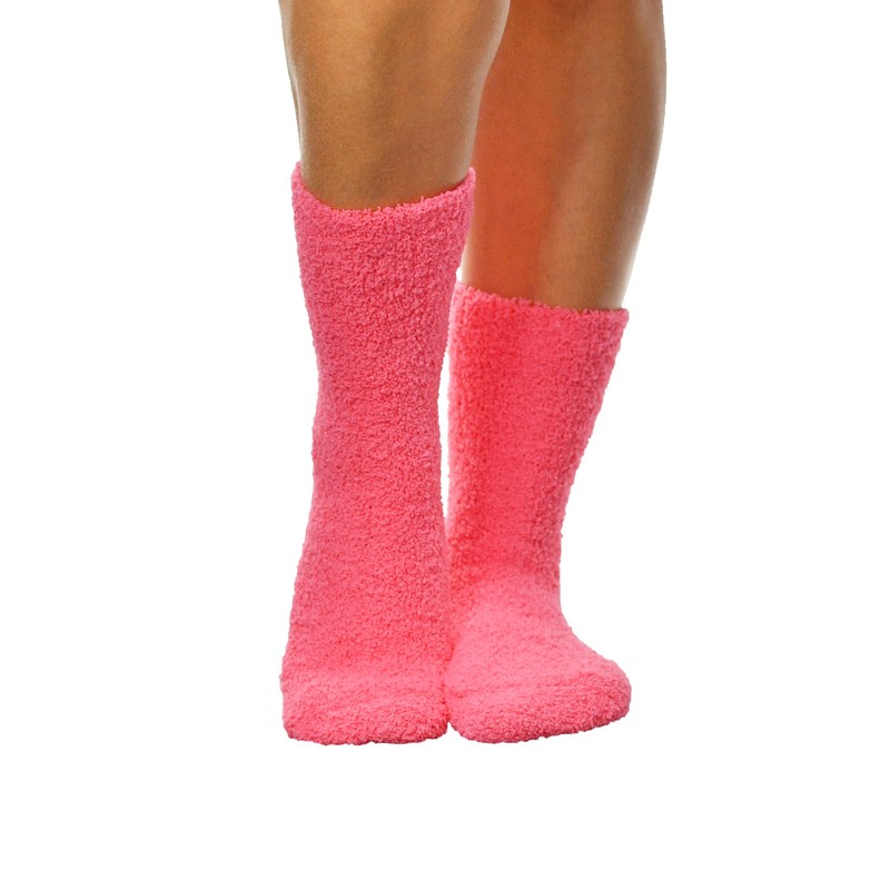 ARAD Premium Soft Warm Microfiber Fuzzy Socks, Pink
