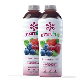 Smartfruit Blooming Berry + Antioxidants, 100% Real Fruit Purée, Non-GMO, No Additives, Vegan - 48 Fl. Oz