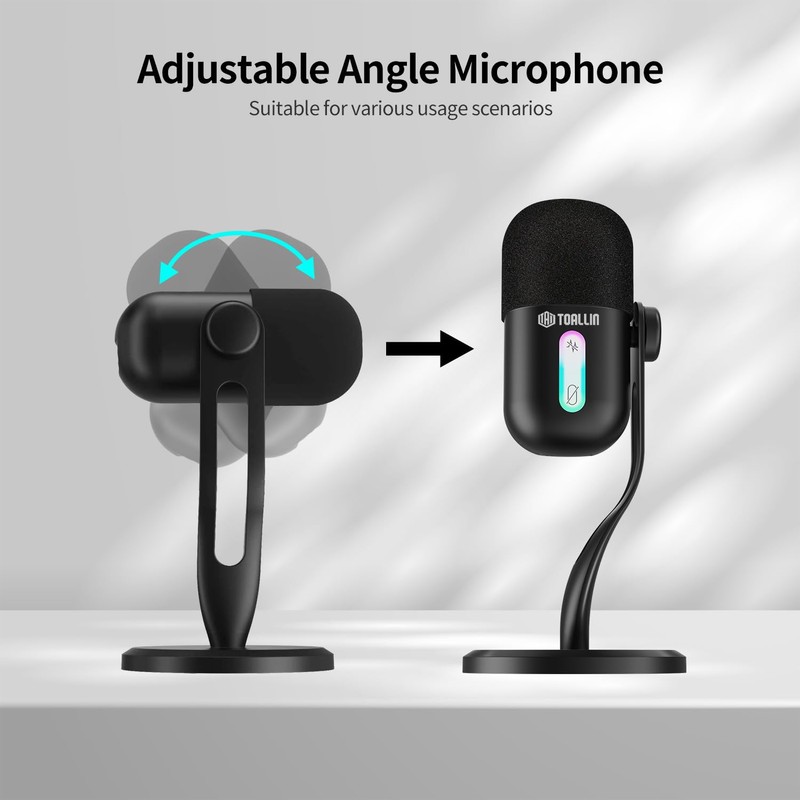 TOALLIN CM60 - USB Condenser Microphone for Recording, Streaming, Podcasting,