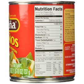 La Costena Whole Jalapeno, 26 Ounce (Pack of 12)