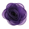 Merida Women's Charming Silk Flower Hair Clip Rose Brooches, Titanium,