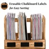 Eorbow Wooden Desk File Organizer, Desktop Document Folder Holder with