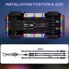 Underglow Light Strip RGB - 4PCS Car Neon Lights Kit