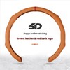 Napa Nappa Leather Centering Mark Steering Wheel Cover New Quick