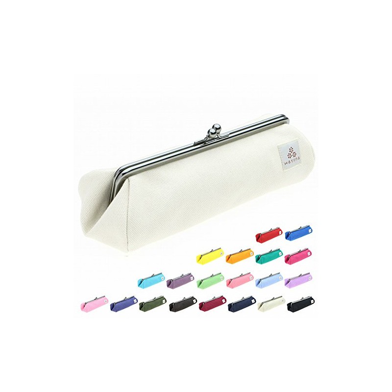 watona Canvas Pencil Pouch, whites