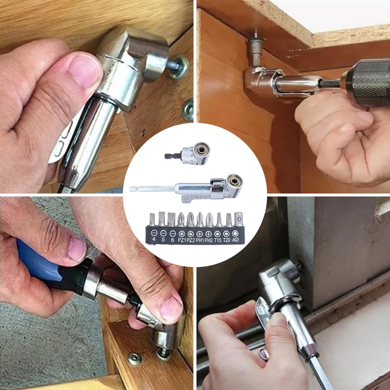 105° Allen Wrench Attachment, Angle Screwdriver Attachment with 1/10.2 cm