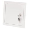 150x150mm / 6x6 inch White Metal Access Panel with Key