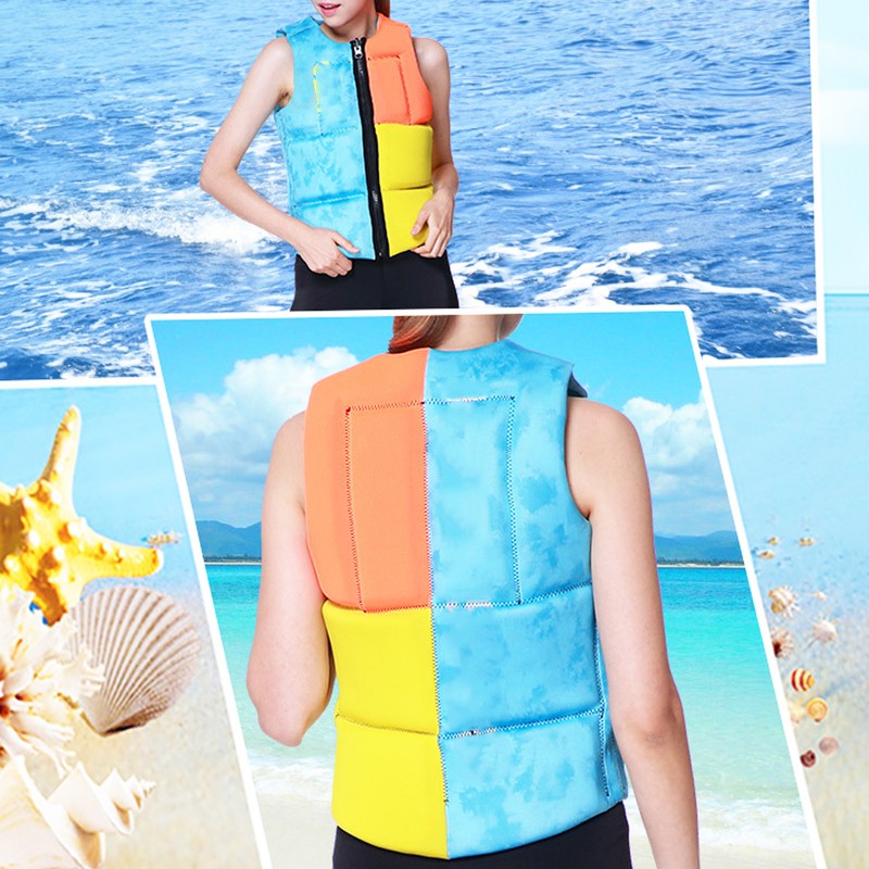 Portable Foldable Life Jacket Vest Accessory for Drifting Surfing Swimming