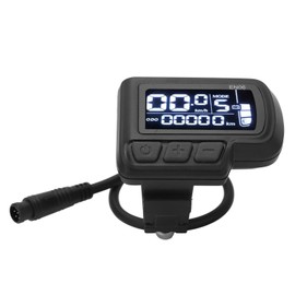 EN06 LCD Bike Display Meter Speedmeter with Light Connector 6pin Waterproof Wire 24V 36V 48V 60V Electric Bike Display Panel for 22.2mm Handlebar