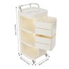 Utility Storage Cart,Storage Cart with Wheels and Slide Out Drawers
