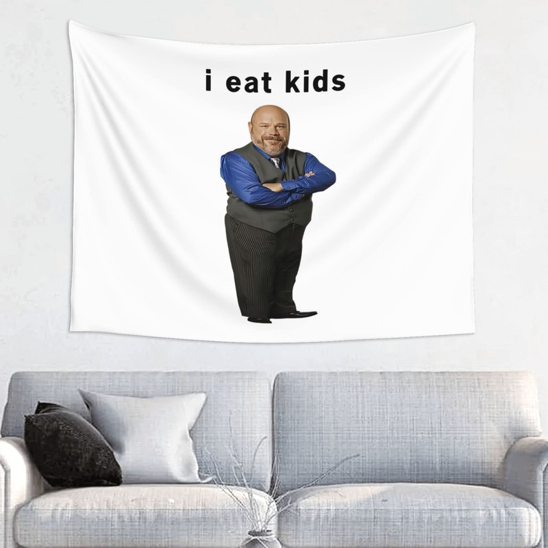 I Eat Kids Bertram Tapestry for Bedroom, College Dorm or