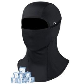 Becellen Balaclava Bicycle Black UV Protection Balaclava Breathable Motorcycle Face Hood Windproof Anti-Dust Balaclava Summer Thin Balaclava for Men and Women, black, Unit size