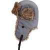 Aviator Hat with Plush Lining, Color: Black