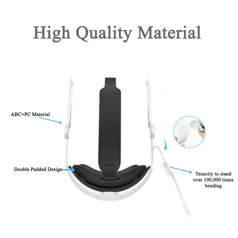 navor VR Headset Adjustable Comfortable Reduces Stress Head Strap VR