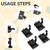 24 Pcs Plinth Clips with, Bath Panel Clips, Kitchen Plinth