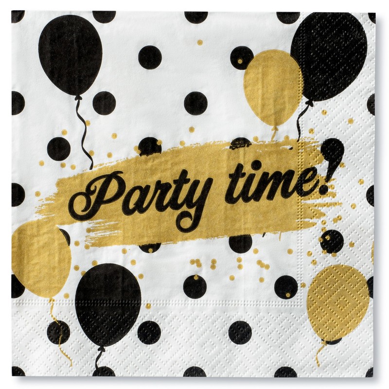 Celebration Lunch Napkins for Cocktails, Appetizers, Bar Drinks, Birthdays and