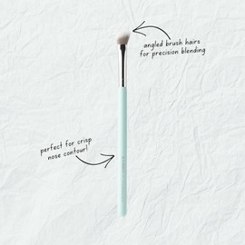 Humble Cosmetics 111 Angled Blending Brush - Multi-Use Precision Makeup Brushes for Eyes and Nose Contour - Vegan, Cruelty-Free Makeup Products - 1 pc