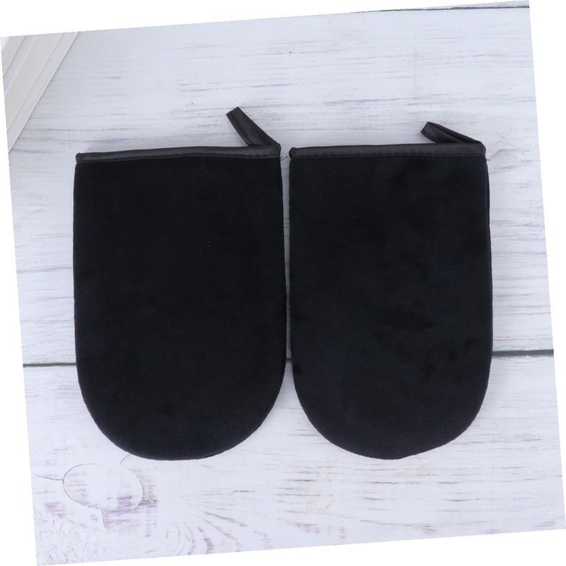 2 piezas Guantes Aplicadores para Autobronceado Mitones Negros para Aplicación