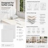 Antenat 3D Self-Adhesive Kids Headboard Padding, 4PK White 13.7"