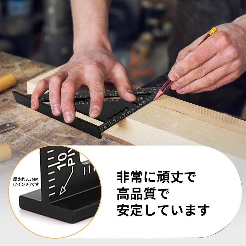 Triangular Ruler for Carpentry Circular Saw Ruler Right Angle Ruler