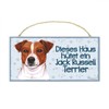 power gift Jack Russell Terrier Pet Sign with Saying and