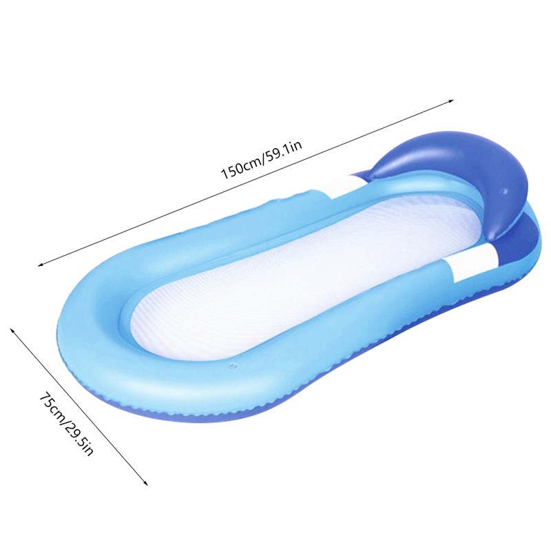 Swimming Pool Single Inflatable Floating Raft Lounge Floating Chair Water