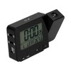 Black Projection Clock with Time Temperature LCD Screen USB Charging