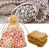 100pcs 9 x 12cm Organza Drawstring Pouch Multi Purpose Jewlery