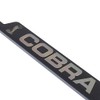 Au-Tomotive Gold, INC. Ford Mustang Cobra Black Steel License Plate