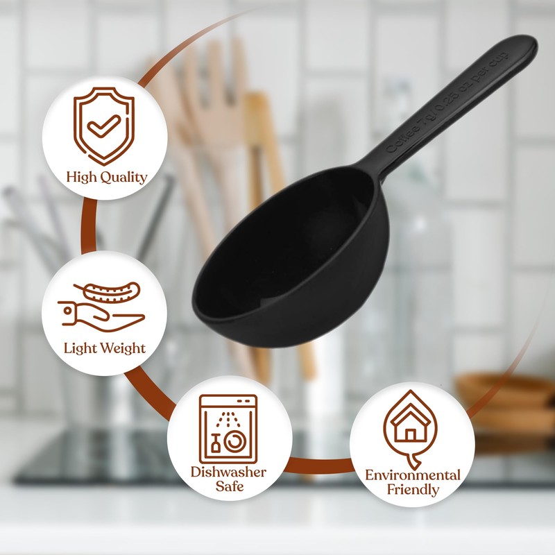 KOLIBROX Coffee Measuring Scoop for Perfect Your Coffee Experience. This