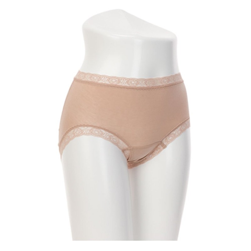 Toratani 209 Semi-Length Lace Shorts, Thin, brown (mocha)
