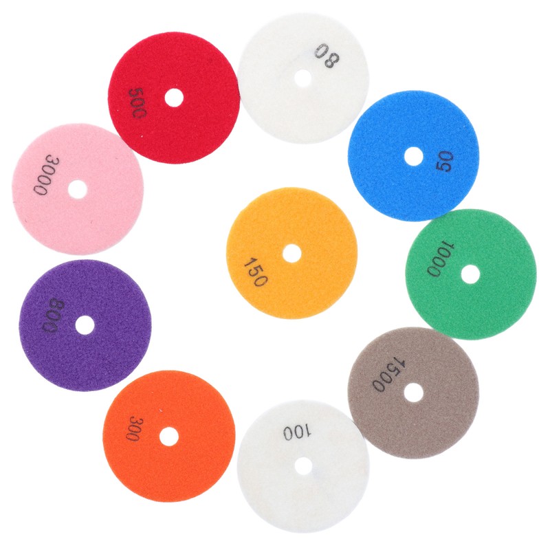 11Pcs/Set Diamond Polishing Pads Sanding Abrasive Disc with Backer Pad