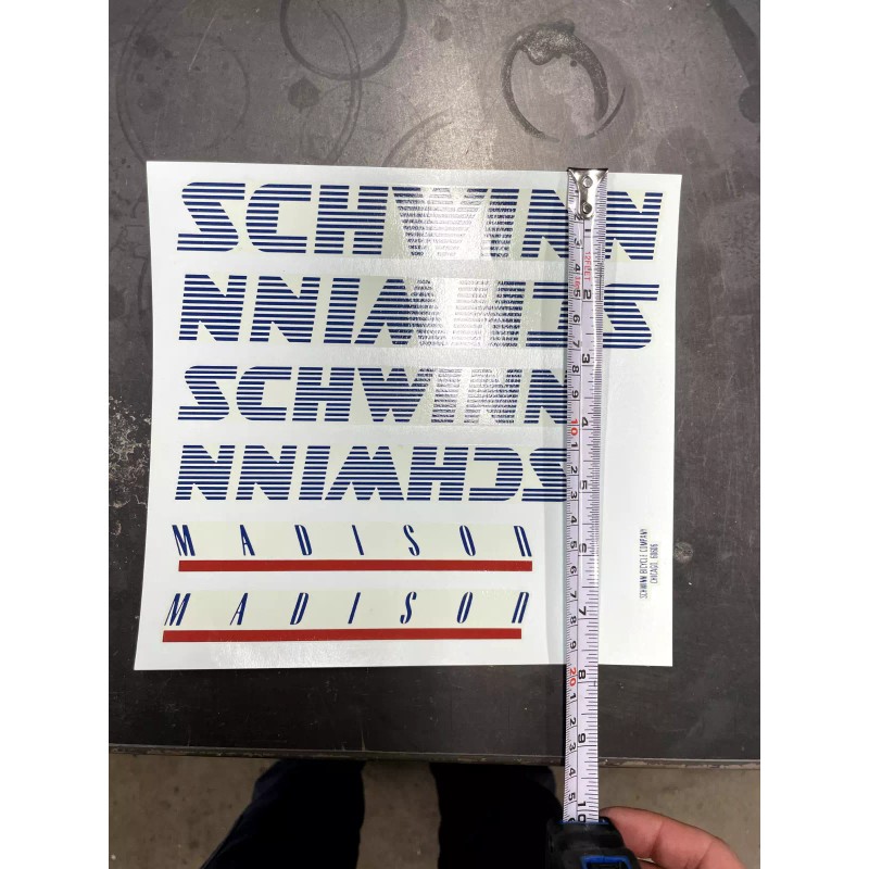 Schwinn Vintage Schwinn Madison Waterslide Bike Decals