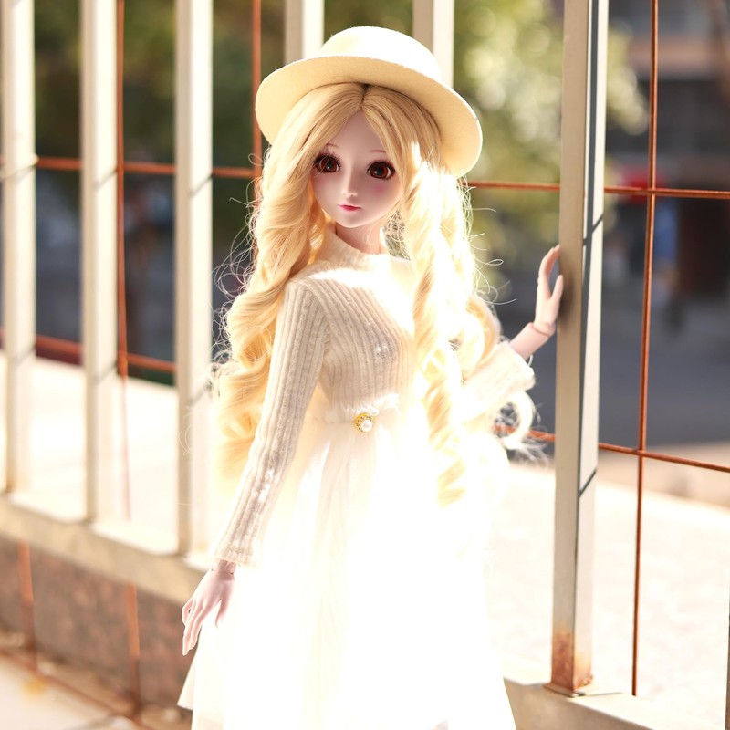Proudoll 1/3 BJD Doll Complete Set - White Dress with