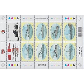 Prophila Collection Malta 1716Klb-1803Klb Small Sheet Complete Edition 2012 II World War Operation Pedestal (Stamps for Collectors) Military