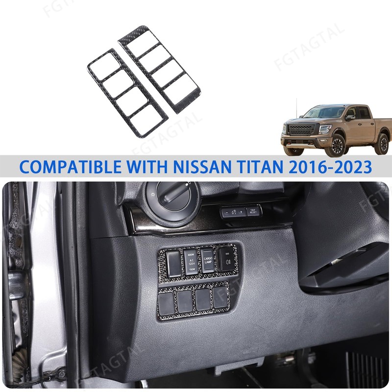 Center Console Auxiliary System Switch Button Panel Trim Cover Compatible