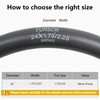 YunSCM 1 Pack 24" x 1.90/2.125 Butyl Rubber Bicycle Inner