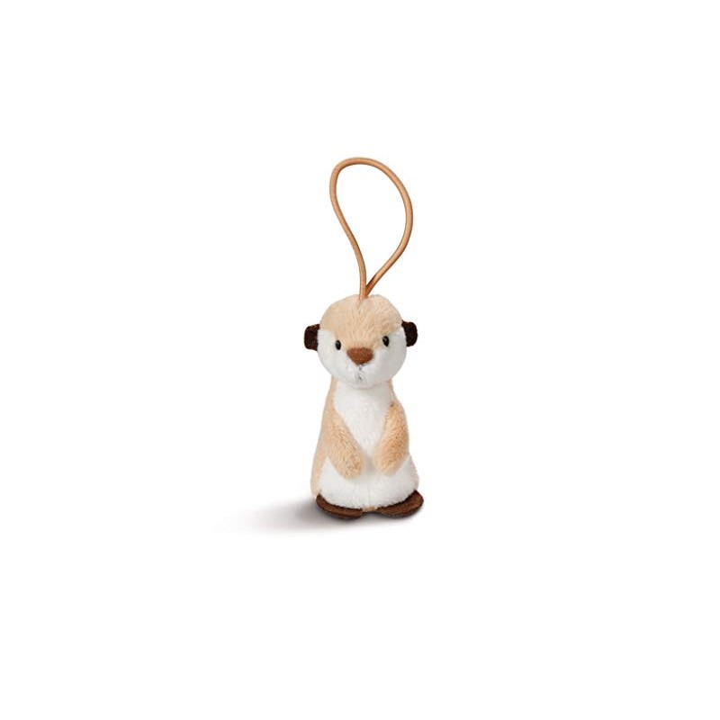 Nici 43618 Meerkat Pendant with Elastic Loop 8 cm White/Brown