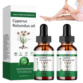 Pack of 2 Cyperus Oil Natural, Generic Cyperus Rotundus Oil, Cyperus Rotundus Oil for Hair Removal, Reducing Body Hair Growth, Smoothing Skin Moisturising and Soothing