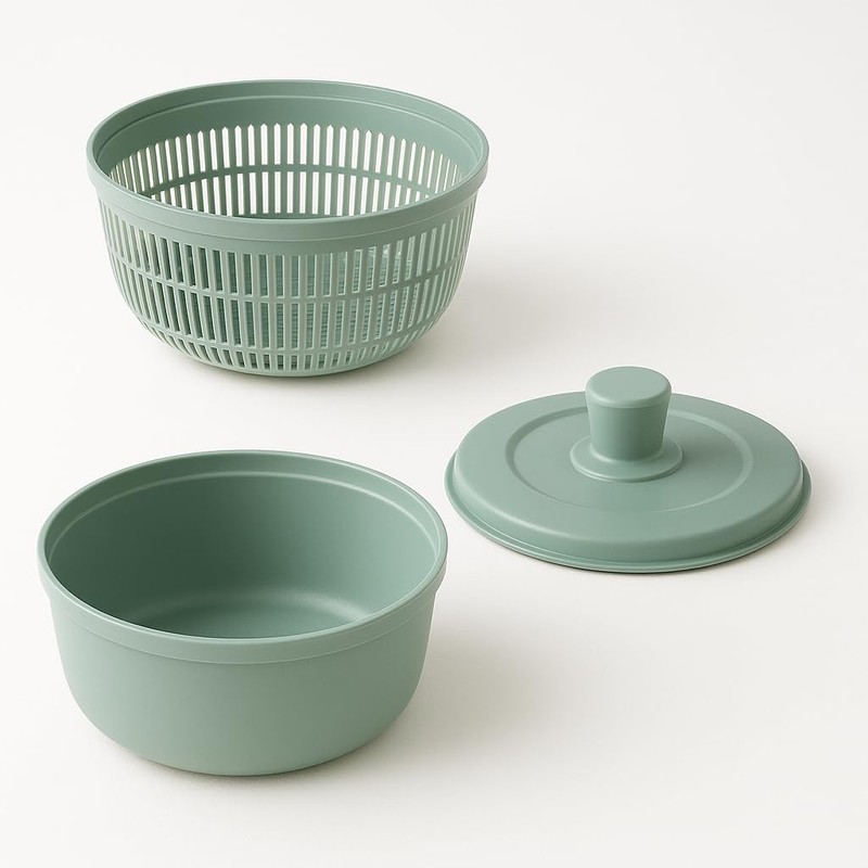 Centrifuga per Insalata Grande Capienza 16x22cm con Imbuto Antischizzo |