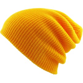 KBETHOS - Gorro holgado para invierno, suave, cómodo, para uso diario, unisex, varios estilos, 4. Amarillo Sólido Holgado, One Size