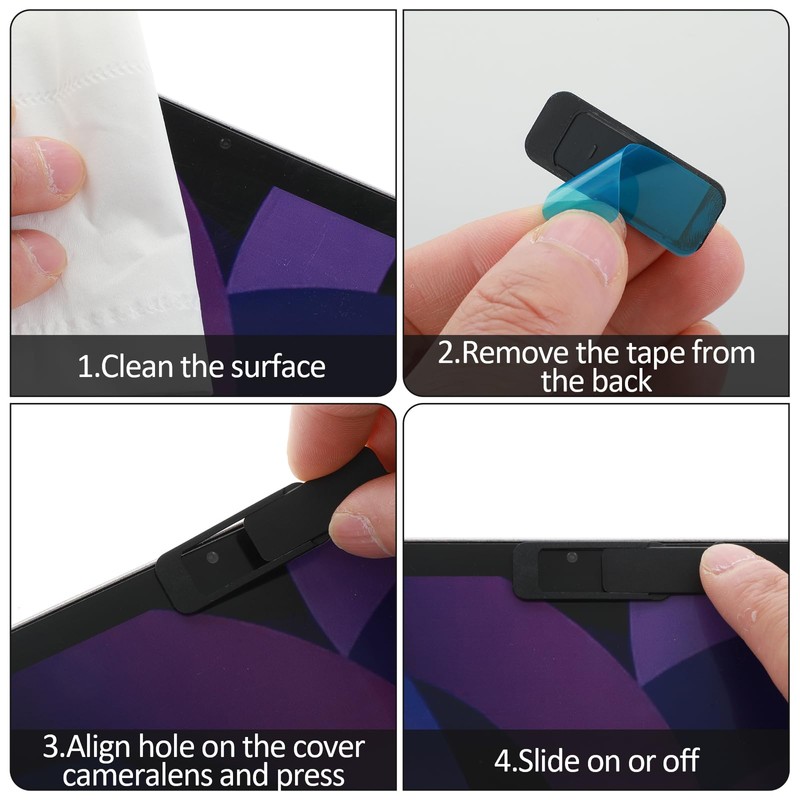 Ymapinc 4Pcs Camera Cover Laptop, Webcam Cover Slide for Privacy