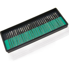 30 Pcs Diamond Rotary Burr Drill Bit Set Engraving Tools 3mm Shanks