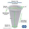 4" Plastic Mesh Drain-Net Drain Strainer