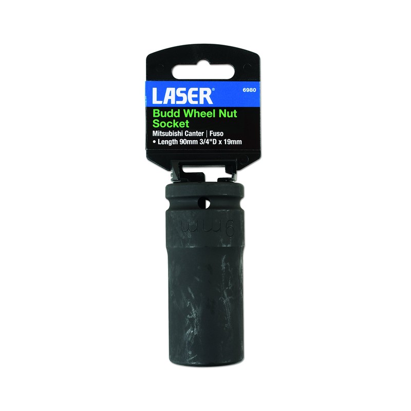 Laser 6980 Budd Wheel Nut Socket 3/4"D 19mm