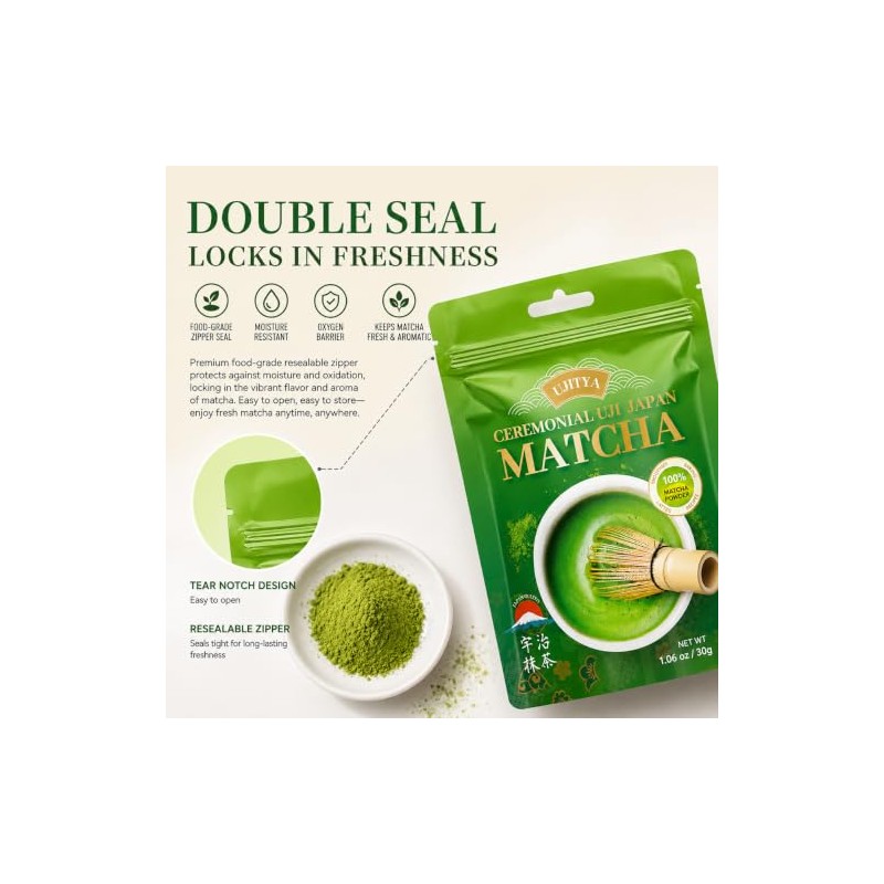 Ceremonial Grade Uji Matcha Powder - Stone-Ground from Kyoto, Japan
