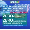PUREROX disinfectant (3.4oz, 2pk) TSA Approved travel size. Eliminate 99.9999%