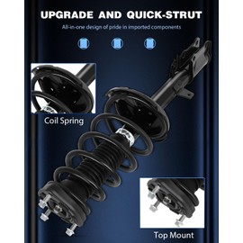 ECCPP FWD Struts Spring Assembly for 2008-2013 for Toyota Highlander,2013-2015 for Toyota Venza Struts Shocks for 172485 172486 rear Pair