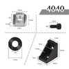 4040 Series Aluminum Profile Connector Set 20pcs 40pcs Corner Brackets