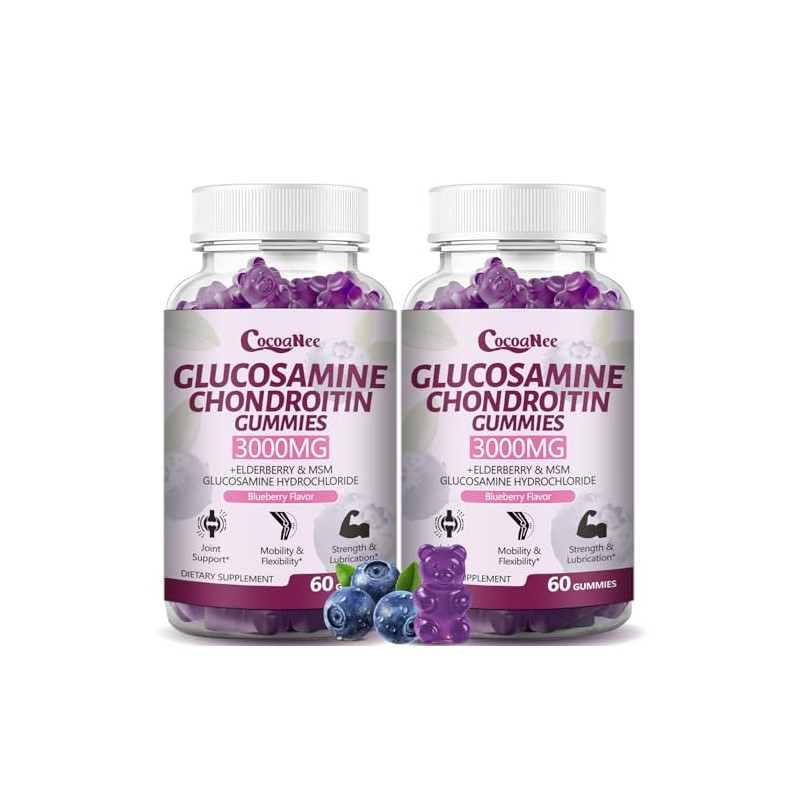 CocoaNee 2 Packs Glucosamine Chondroitin Gummies
